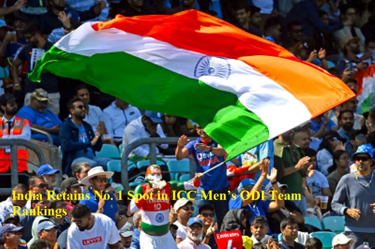 India Retains No. 1 Spot in ICC Men’s ODI Team Rankings
